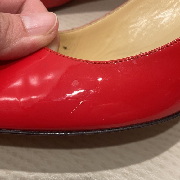 Kate Spade Patent Leather Pump in Red. - Picture 4 of 13